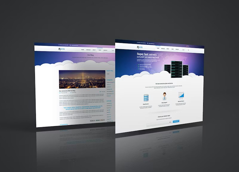 Weblance professional website preview